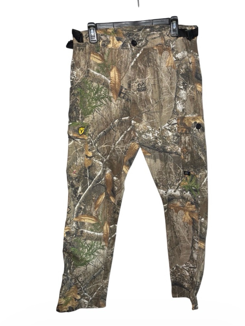 Men's Camo Hunting Pants - Realtree-Style Brown/Green Size M (32)
